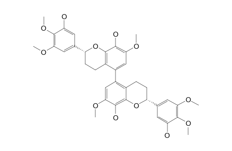 (M),(2S),(2''S)-8,8''-5',5'''-TETRAHYDROXY-7,7''-3',3'''-4',4'''-HEXAMETHOXY-5,5''-BIFLAVAN