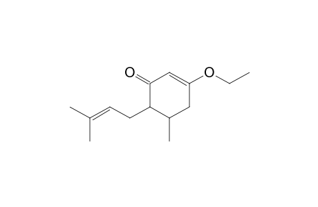 5-Methyl-3-ethoxy-6-(3'-methyl-2'-butenyl)-2-cyclohexen-1-one