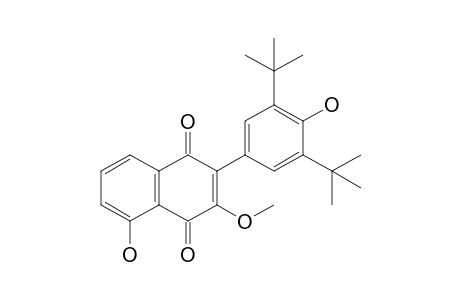 2-[3',5'-di(t-Butyl)-4'-hydroxyphenyl]-5-hydroxy-3-methoxy-1,4-naphthoquinone