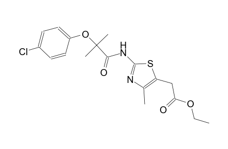 ethyl (2-{[2-(4-chlorophenoxy)-2-methylpropanoyl]amino}-4-methyl-1,3-thiazol-5-yl)acetate