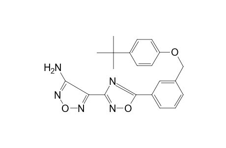 4-(5-{3-[(4-tert-butylphenoxy)methyl]phenyl}-1,2,4-oxadiazol-3-yl)-1,2,5-oxadiazol-3-amine