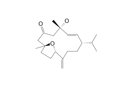 (1S,5S,6E,8S,12R)-8,12-dimethyl-2-methylidene-8-oxidanyl-5-propan-2-yl-15-oxabicyclo[10.2.1]pentadec-6-en-10-one