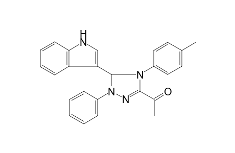 1-[3-(1H-indol-3-yl)-2-phenyl-4-(p-tolyl)-3H-1,2,4-triazol-5-yl]ethanone