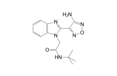 2-[2-(4-amino-1,2,5-oxadiazol-3-yl)-1H-benzimidazol-1-yl]-N-(tert-butyl)acetamide