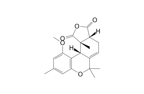 (3aR*11bR*11cS*)-11-Methoxy-3a,6,6,9-tetramethyl-3a,4,11b,11c-tetrahydro-1H-isobenzofuro[5,4-c]chromen-1,3(6H)-dione