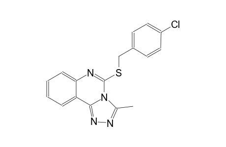 [1,2,4]triazolo[4,3-c]quinazoline, 5-[[(4-chlorophenyl)methyl]thio]-3-methyl-