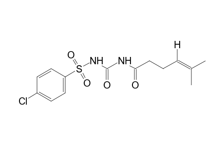 1-(p-chlorophenyl)sulfonyl-3-(5-methyl-4-hexenoyl)urea