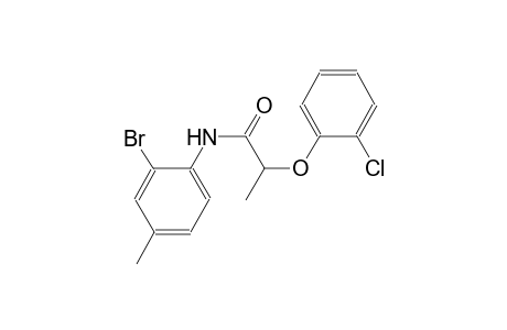 N-(2-bromo-4-methylphenyl)-2-(2-chlorophenoxy)propanamide