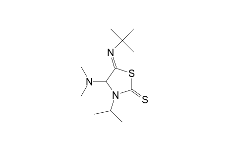 5-(tert-Butylimino)-4-(dimethylamino)-3-isopropyl-2-thioxothiazolidine