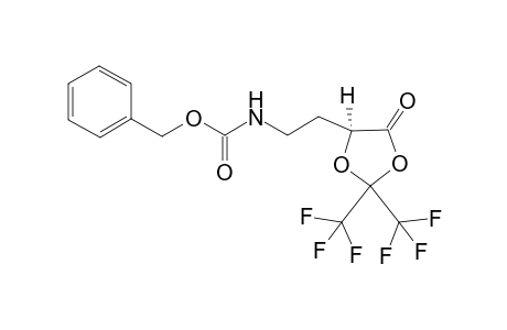 (5S)-5-[2-(BENZYLOXYCARBONYLAMINO)-ETHYL]-2,2-BIS-(TRIFLUOROMETHYL)-1,3-DIOXOLAN-4-ONE