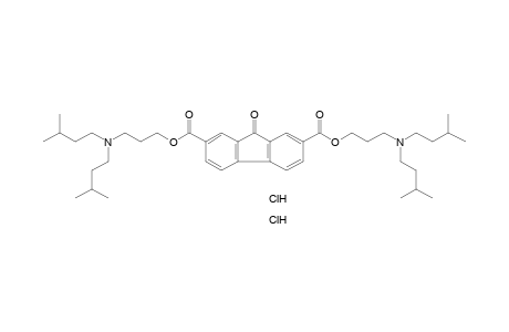 9-oxofluorene-2,7-dicarboxylic acid, bis[3-diisopentylamino)propyl]ester, dihydrochloride