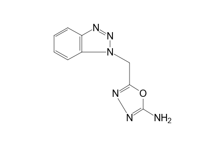 2-amino-5-[(1H-benzotriazol-1-yl)methyl]-1,3,4-oxadiazole