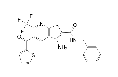 thieno[2,3-b]pyridine-2-carboxamide, 3-amino-N-(phenylmethyl)-5-(2-thienylcarbonyl)-6-(trifluoromethyl)-