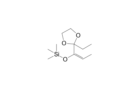 1-(2'-Ethyl-1',3'-dioxolan-2'-yl)-1-[(trimethylsilyl)oxy]-1-propene