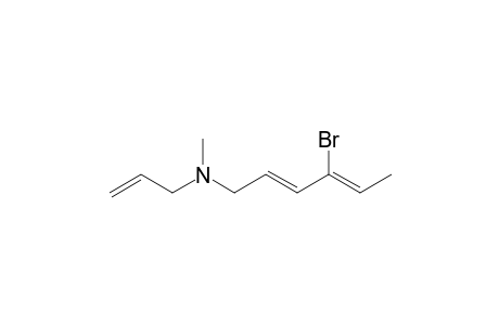 (2E,4Z)-4-bromanyl-N-methyl-N-prop-2-enyl-hexa-2,4-dien-1-amine