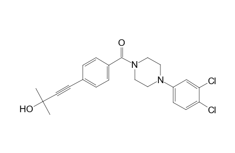 3-butyn-2-ol, 4-[4-[[4-(3,4-dichlorophenyl)-1-piperazinyl]carbonyl]phenyl]-2-methyl-