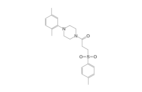 Piperazine, 1-(2,5-dimethylphenyl)-4-[3-[(4-methylphenyl)sulfonyl]-1-oxopropyl]-