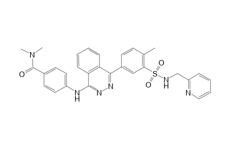 N,N-dimethyl-4-[[4-[4-methyl-3-(2-pyridinylmethylsulfamoyl)phenyl]-1-phthalazinyl]amino]benzamide