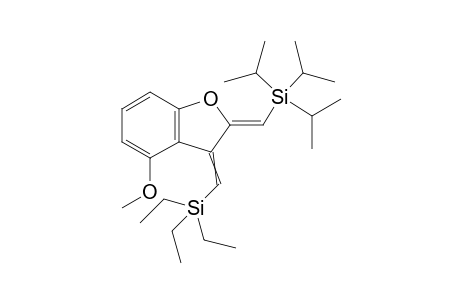 2-(Z)-triisopropylsilylmethylidene-3-(Z)-triethylsilylmethylidene-4-methoxy-2,3-dihydrobenzofuran