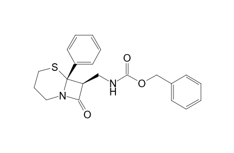 (+-)-cis-8-Benzyloxycarbonylaminomethyl-1-phenyl-2-thia-6-azabicyclo[4.2.0]octan-7-one