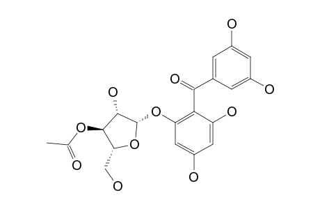 3',4,5',6-TETRAHYDROXY-2-O-(3-O-ACETYL-ALPHA-L-ARABINOPYRANOSYL)-BENZOPHENONE