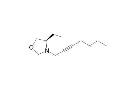 (4R)-4-Ethyl-3-(hept-2-yn-1-yl)-1,3-oxazolidine