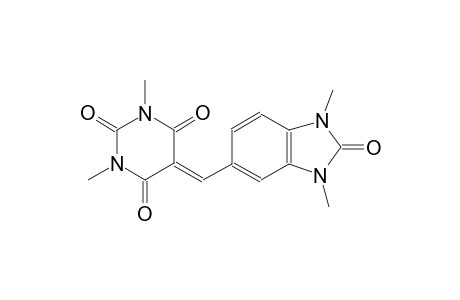 2,4,6(1H,3H,5H)-pyrimidinetrione, 5-[(2,3-dihydro-1,3-dimethyl-2-oxo-1H-benzimidazol-5-yl)methylene]-1,3-dimethyl-