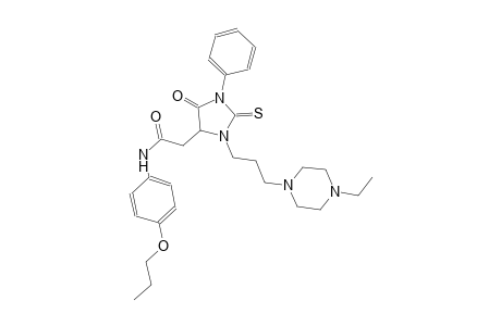 4-imidazolidineacetamide, 3-[3-(4-ethyl-1-piperazinyl)propyl]-5-oxo-1-phenyl-N-(4-propoxyphenyl)-2-thioxo-