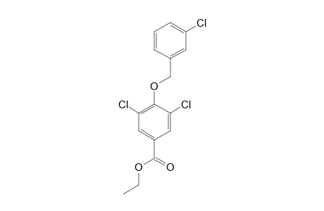 4-[(m-chlorobenzyl)oxy]-3,5-dichlorobenzoic acid, ethyl ester