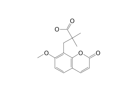 3-(2-Keto-7-methoxy-chromen-8-yl)-2,2-dimethyl-propionic acid