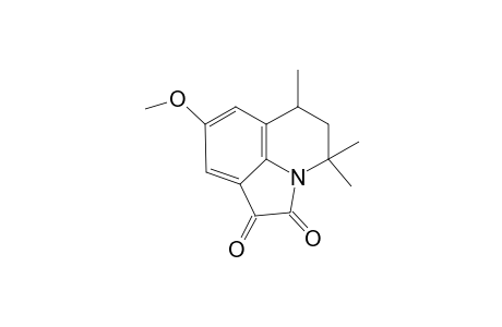 4H-Pyrrolo[3,2,1-ij]quinoline-1,2-dione, 8-methoxy-4,4,6-trimethyl-5,6-dihydro-