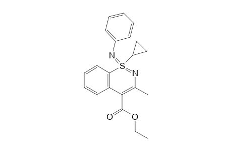 Ethyl 1-cyclopropan-3-methylbenzo[e][1,2]thiazine-4-carboxylate 1-(N-phenylimine)