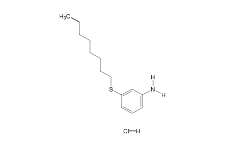 m-(octylthio)aniline, hydrochloride