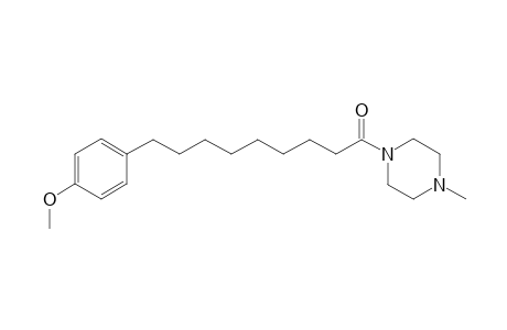 4-Methoxyphenyl-pa-M9:0 [5-(4-methoxyphenyl)nonyl-N-methylpiperizinamide]