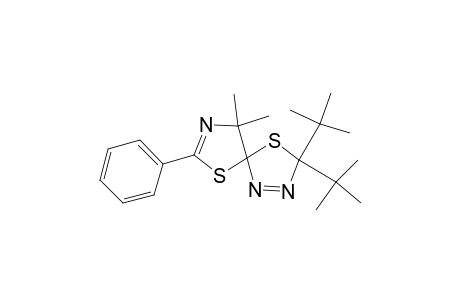 2,2-Di(t-Butyl)-9,9-dimethyl-7-phenyl-1,6-dithia-3,4,8-triazaspiro[4.4]nona-3,7-diene