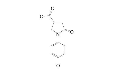 1-(p-hydroxyphenyl)-5-oxo-3-pyrrolidinecarboxylic acid