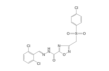 3-{[(p-chlorophenyl)sulfonyl]methyl}-1,2,4-oxadiazole-5-carboxylic acid, (2,6-dichlorobenzylidene)hydrazide