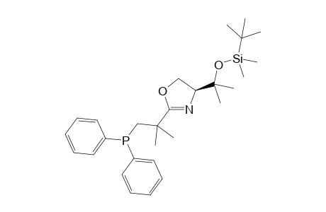 (S)-4-(2-((tert-Butyldimethylsilyl)oxy)propan-2-yl)-2-(1-(diphenylphosphino)-2-methylpropan-2-yl)-4,5-dihydrooxazole