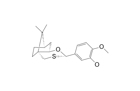 (2R,4as,7R,8ar)-(-)-2-(3'-hydroxy-4'-methoxyphenyl)-9,9-dimethyltetrahydro-5H-4A,7-methano-4H-1,3-benzoxathiane