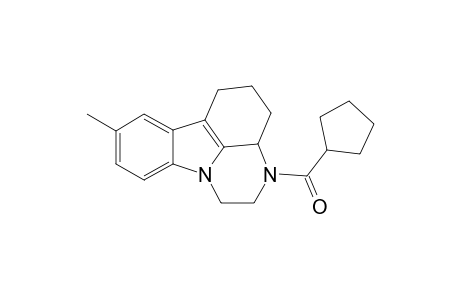 1H-Pyrazino[3,2,1-jk]carbazole, 3-(cyclopentylcarbonyl)-2,3,3a,4,5,6-hexahydro-8-methyl-