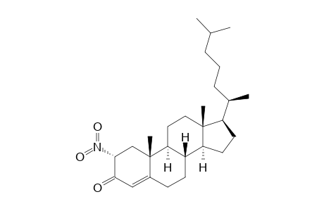 Cholest-4-en-3-one, 2-nitro-, (2.alpha.)-