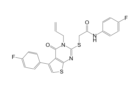 acetamide, N-(4-fluorophenyl)-2-[[5-(4-fluorophenyl)-3,4-dihydro-4-oxo-3-(2-propenyl)thieno[2,3-d]pyrimidin-2-yl]thio]-