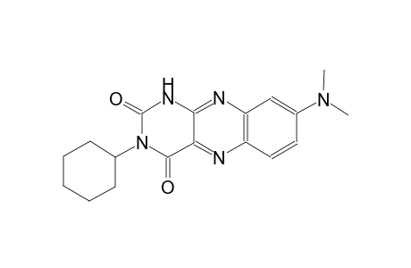 benzo[g]pteridine-2,4(1H,3H)-dione, 3-cyclohexyl-8-(dimethylamino)-