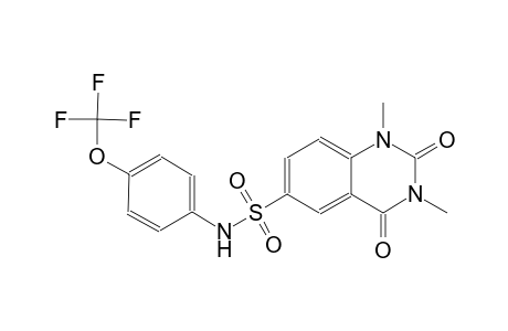 1,3-dimethyl-2,4-dioxo-N-[4-(trifluoromethoxy)phenyl]-1,2,3,4-tetrahydro-6-quinazolinesulfonamide