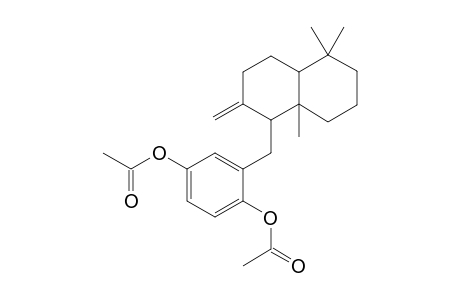 Acetate, 4-(acetyloxy)-2-[(2,5,5,8a-tetramethyl-1,4,4a,5,6,7,8,8a-octahydro-1-naphthalenyl)methyl]phenyl ester
