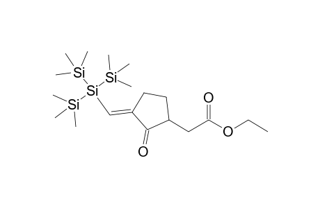 2-[(3E)-2-keto-3-[tris(trimethylsilyl)silylmethylene]cyclopentyl]acetic acid ethyl ester