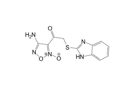 ethanone, 1-(4-amino-2-oxido-1,2,5-oxadiazol-3-yl)-2-(1H-benzimidazol-2-ylthio)-