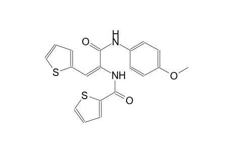 N-[(E)-1-[(4-methoxyanilino)carbonyl]-2-(2-thienyl)ethenyl]-2-thiophenecarboxamide