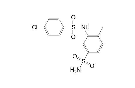 benzenesulfonamide, 3-[[(4-chlorophenyl)sulfonyl]amino]-4-methyl-