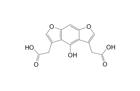 3,5-bis[(Hydroxycarbonyl)methyl]-4-hydroxyfuro[3,2-f]benzofuran